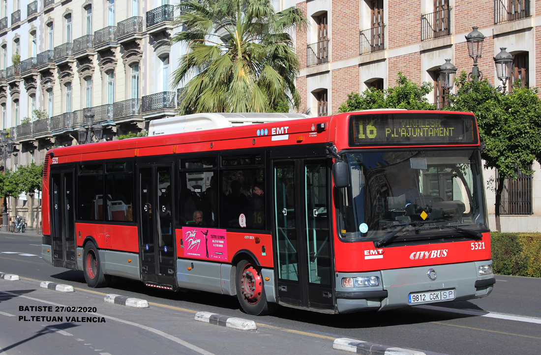 Valencia, Hispano Citybus E (Irisbus Agora S) # 5321