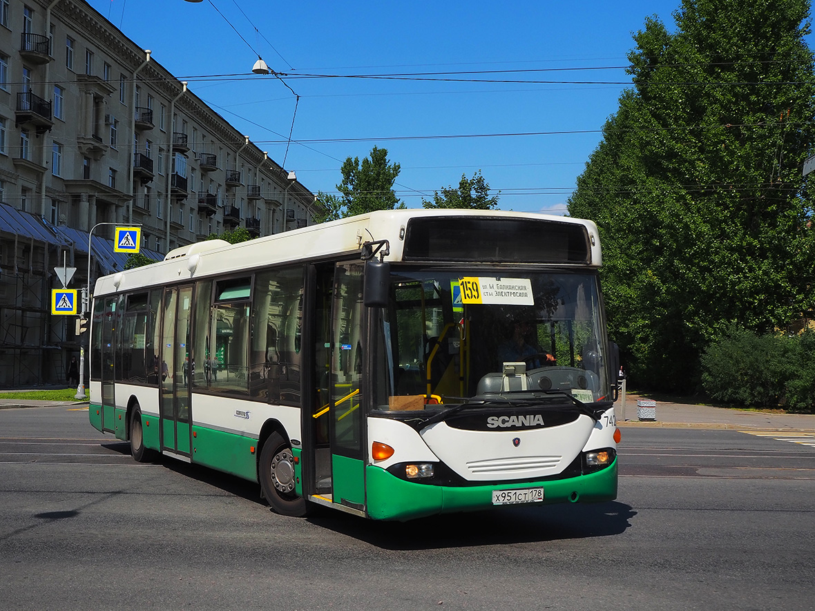 Sankt Peterburgas, Scania OmniLink CL94UB 4X2LB № 7424