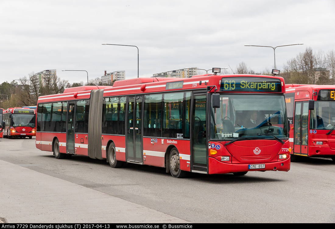 Stockholm, Scania OmniLink CL94UA 6x2/2LB nr. 7729