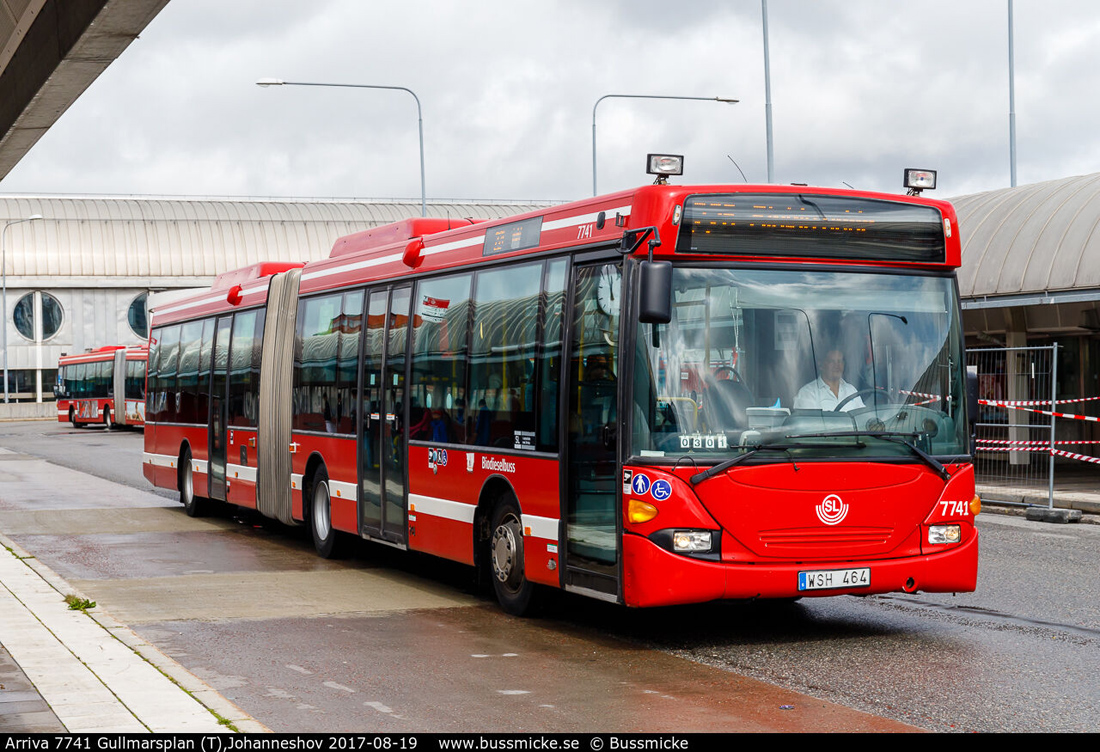Stockholm, Scania OmniLink CL94UA 6x2LB # 7741