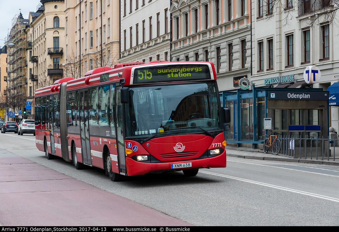 Stockholm, Scania OmniLink CL94UA 6x2/2LB # 7771