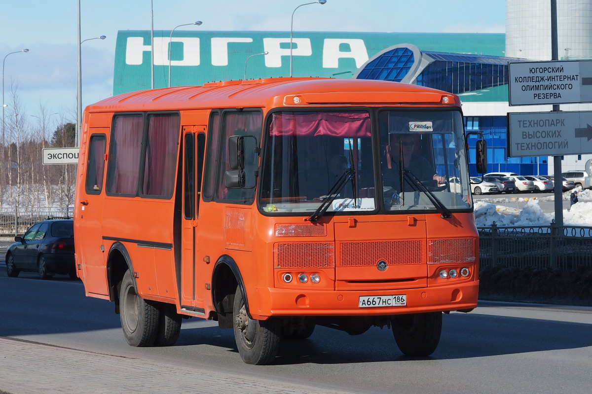 Khanty-Mansiysk, ПАЗ-3206-110-60 (32060P) Nr. А 667 НС 186