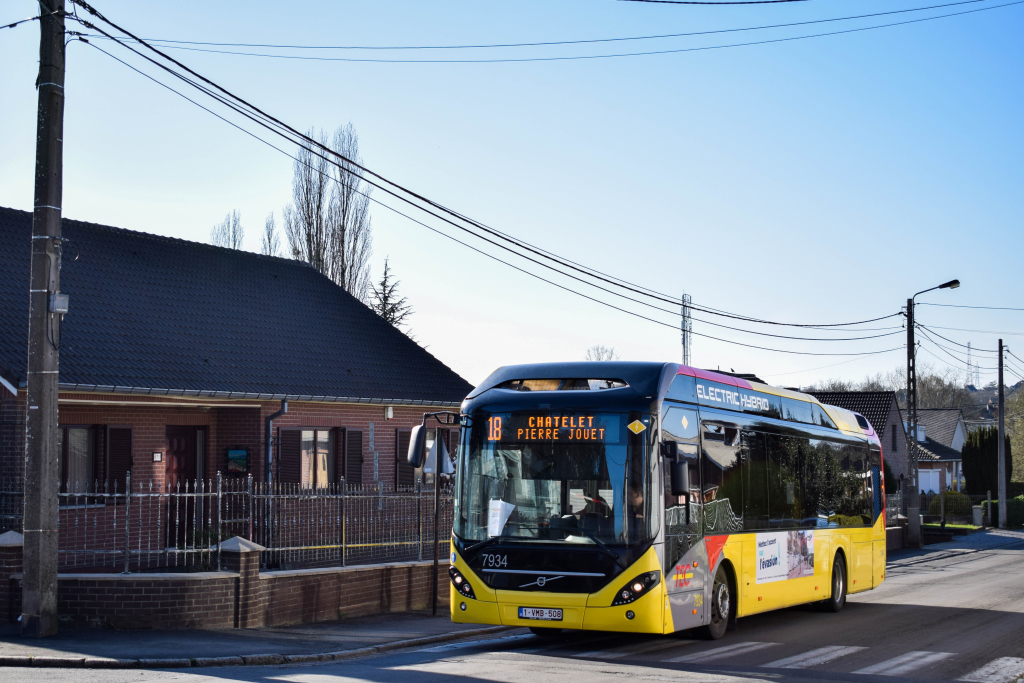 Charleroi, Volvo 7900 Electric Hybrid # 7934