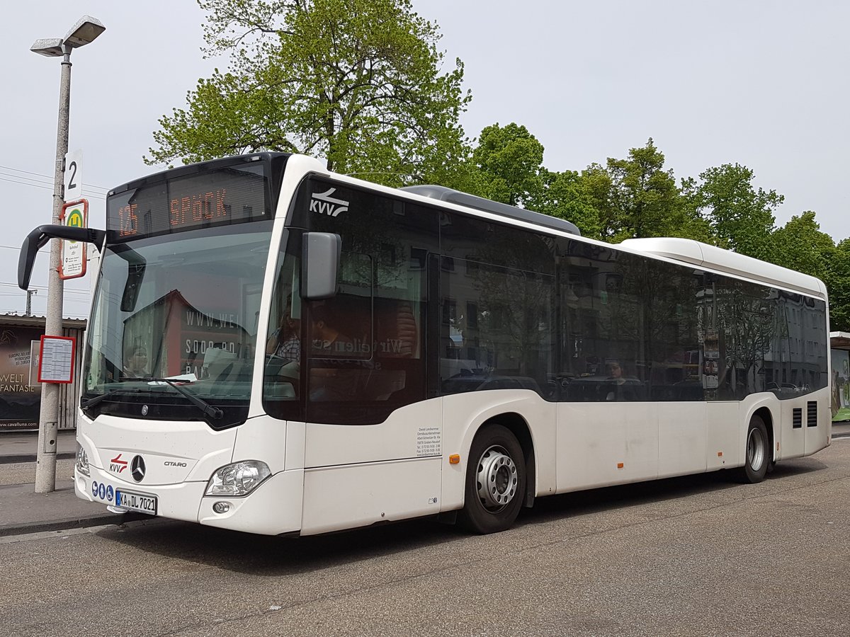 Karlsruhe, Mercedes-Benz Citaro C2 LE # KA-DL 7021