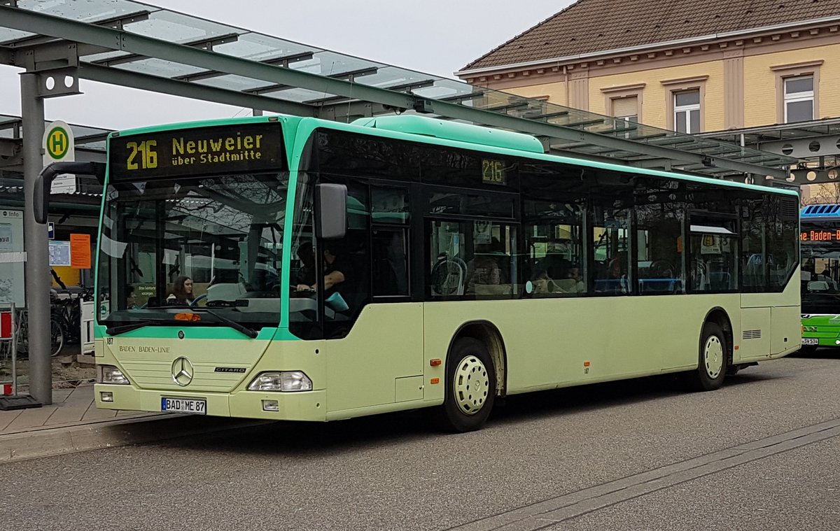 Baden-Baden, Mercedes-Benz O530 Citaro № 187