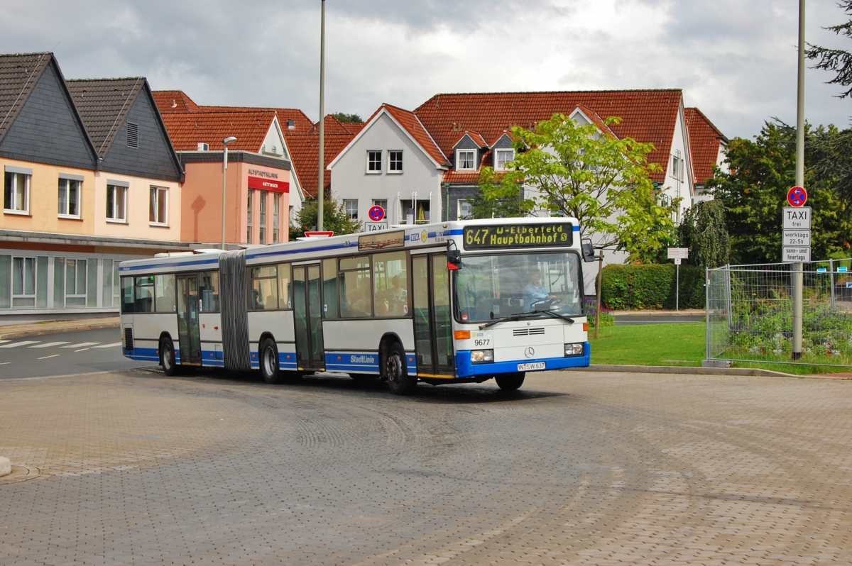 Вупперталь, Mercedes-Benz O405GN2 № 9677