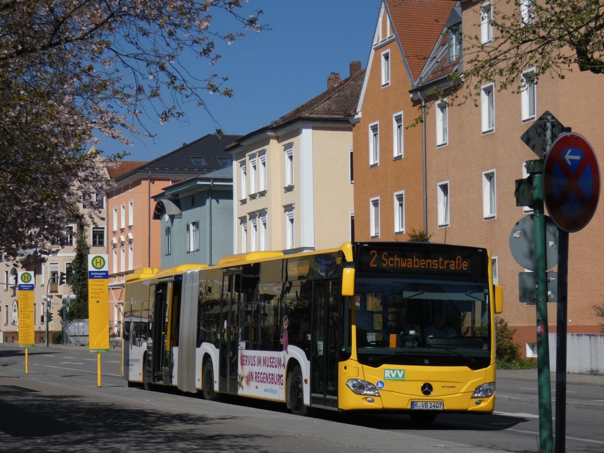Regensburg, Mercedes-Benz Citaro C2 G № 1407