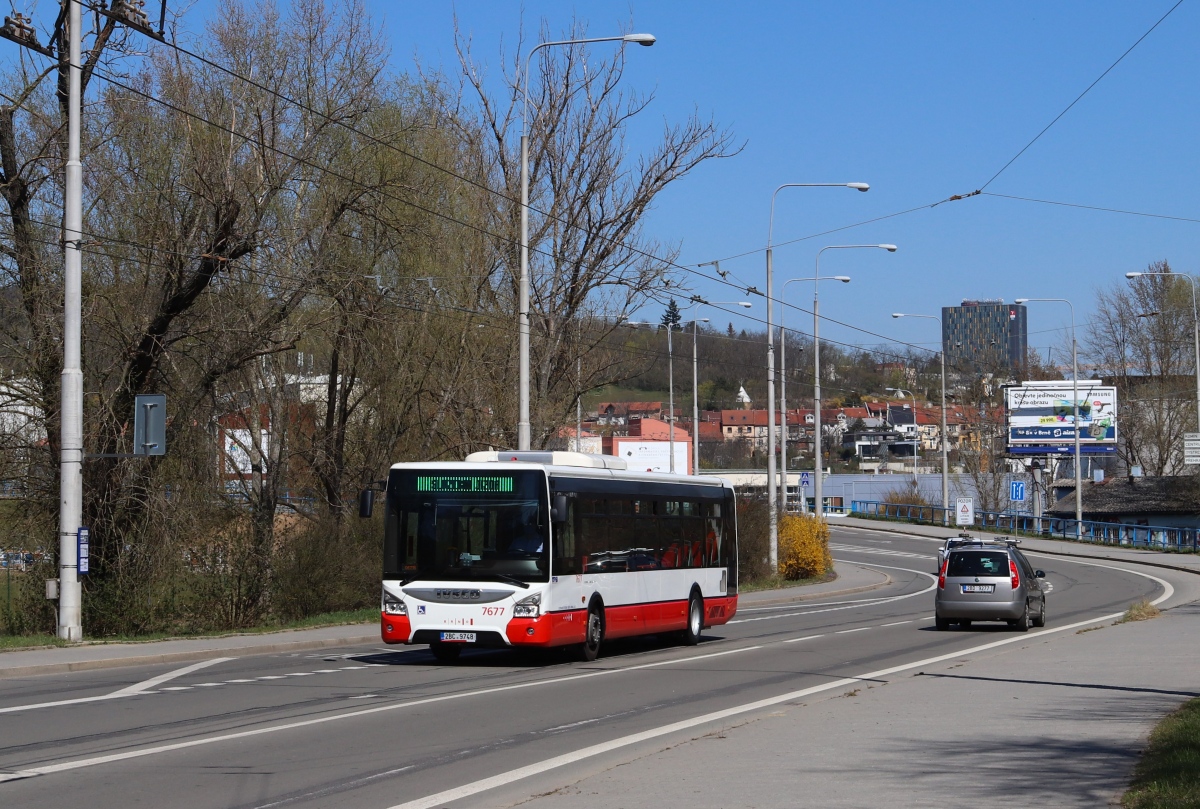 Brno, IVECO Urbanway 12M No. 7677
