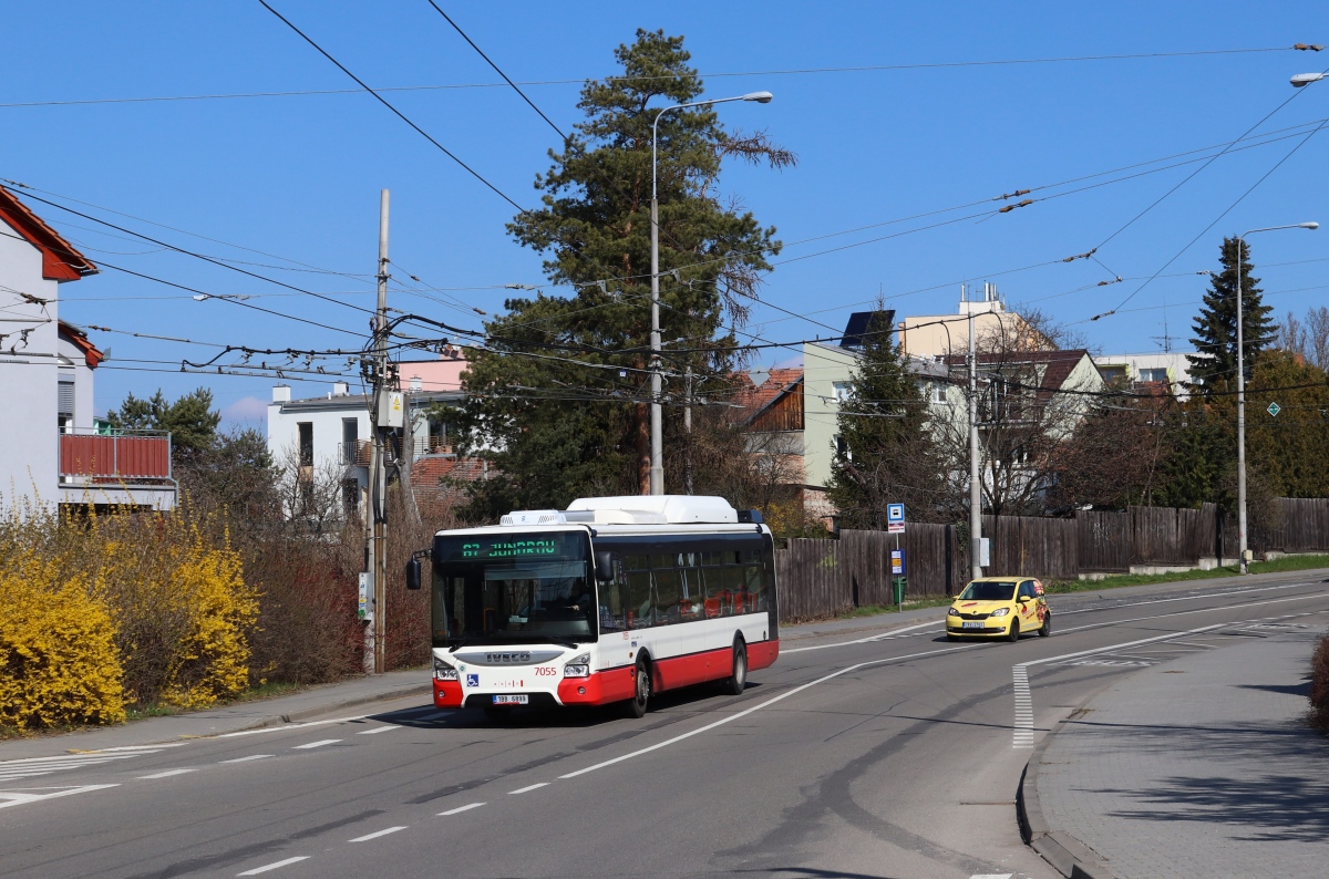 Brno, IVECO Urbanway 12M CNG No. 7055