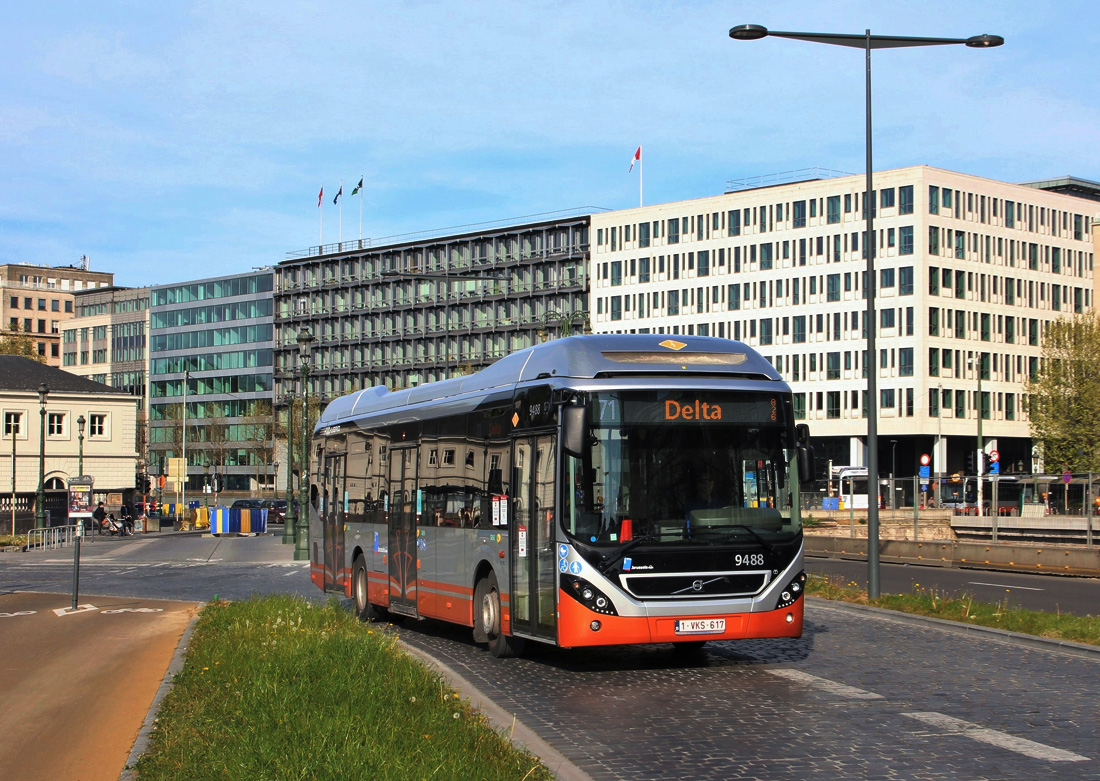Brussels, Volvo 7900 Hybrid # 9488