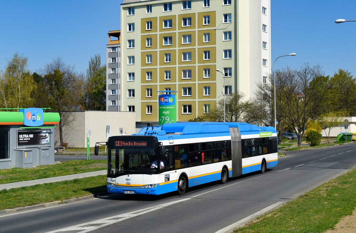Ostrava, Solaris Urbino III 18 CNG # 7855