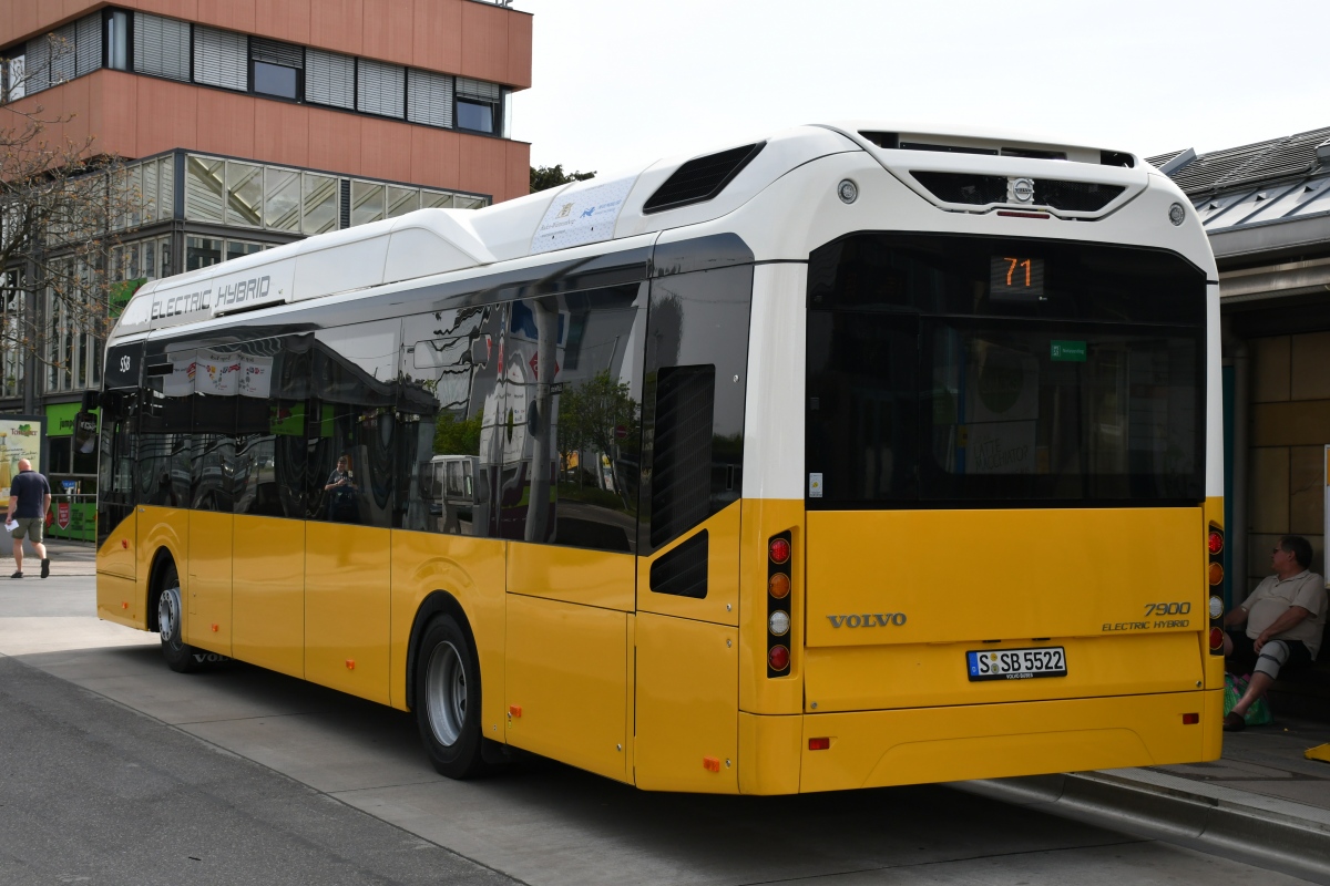 Stuttgart, Volvo 7900 Electric Hybrid # 5522