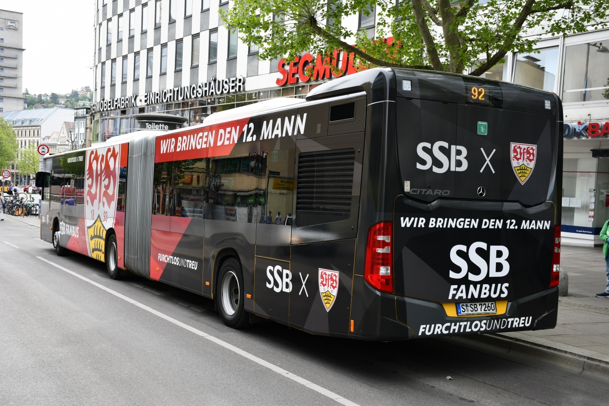 Stuttgart, Mercedes-Benz Citaro C2 G # 7260