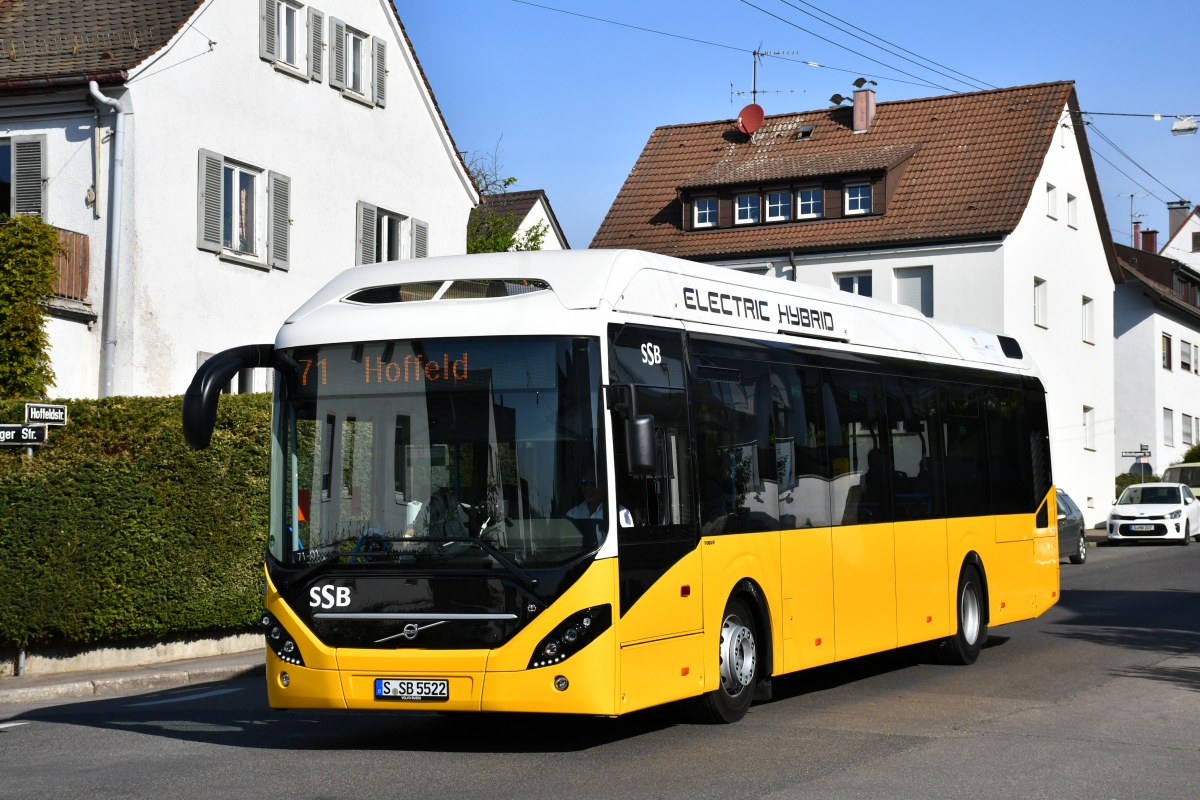 Stuttgart, Volvo 7900 Electric Hybrid # 5522