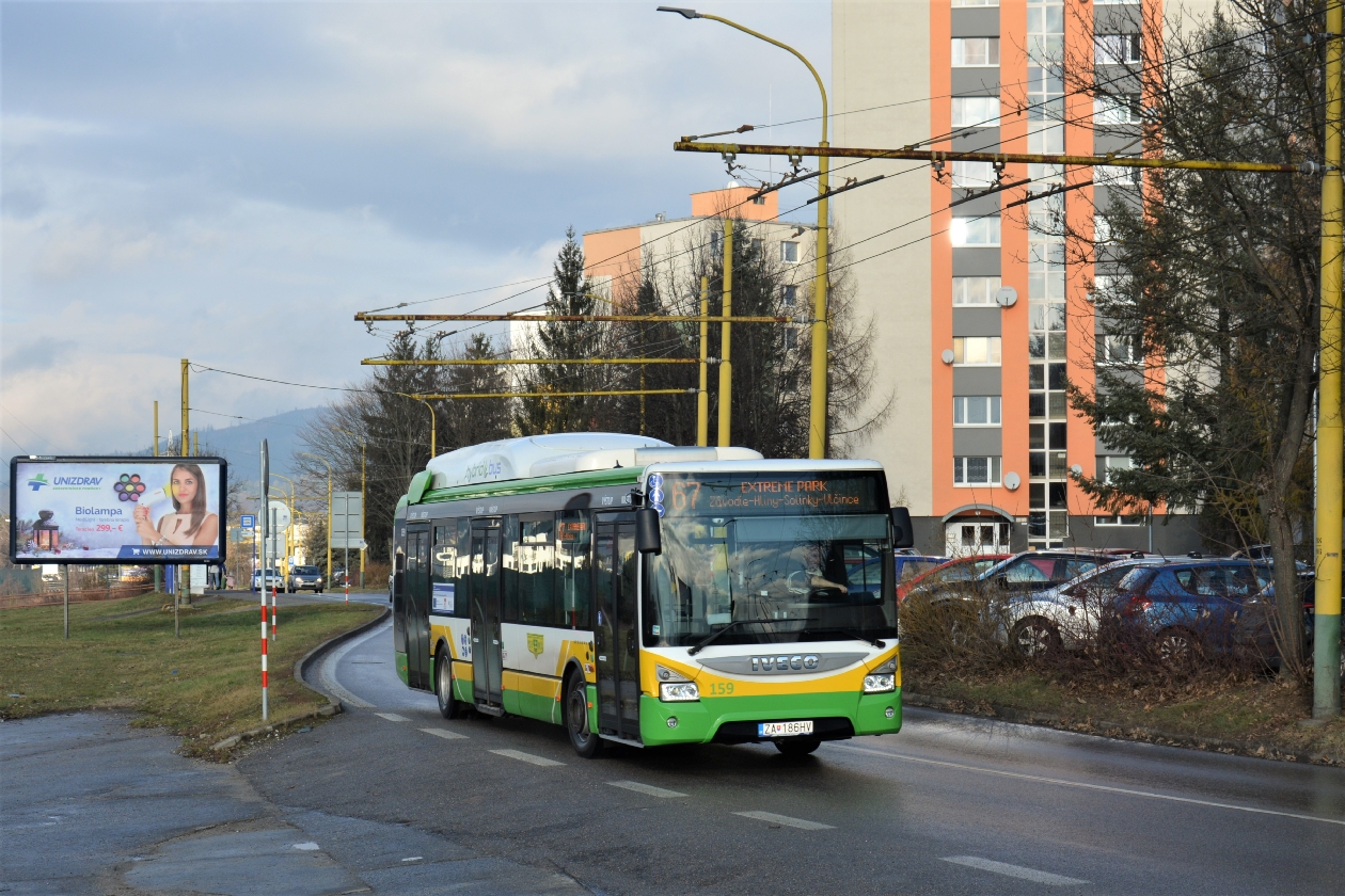 Zsolna, IVECO Urbanway 12M Hybrid №: 159