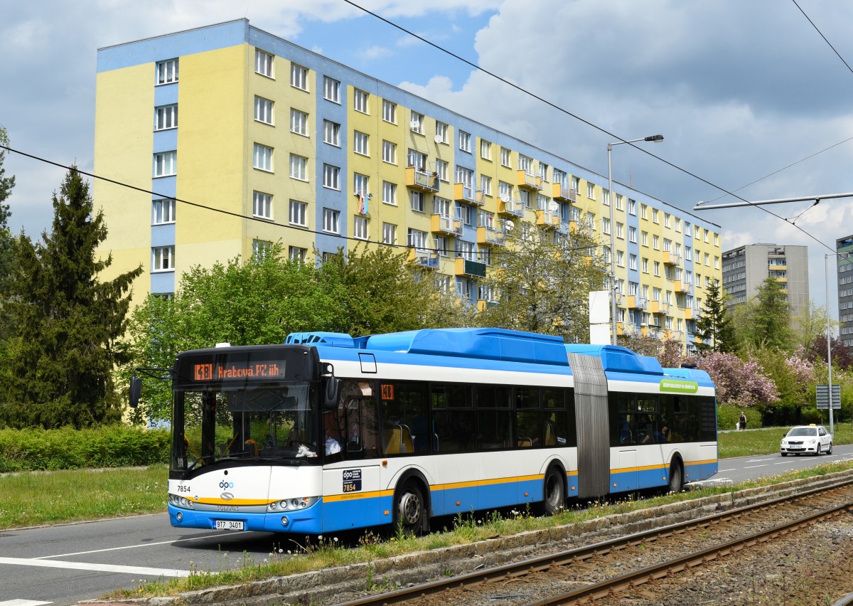 Ostrava, Solaris Urbino III 18 CNG No. 7854