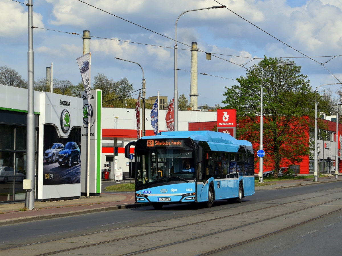 Ostrava, Solaris Urbino IV 12 CNG # 7238