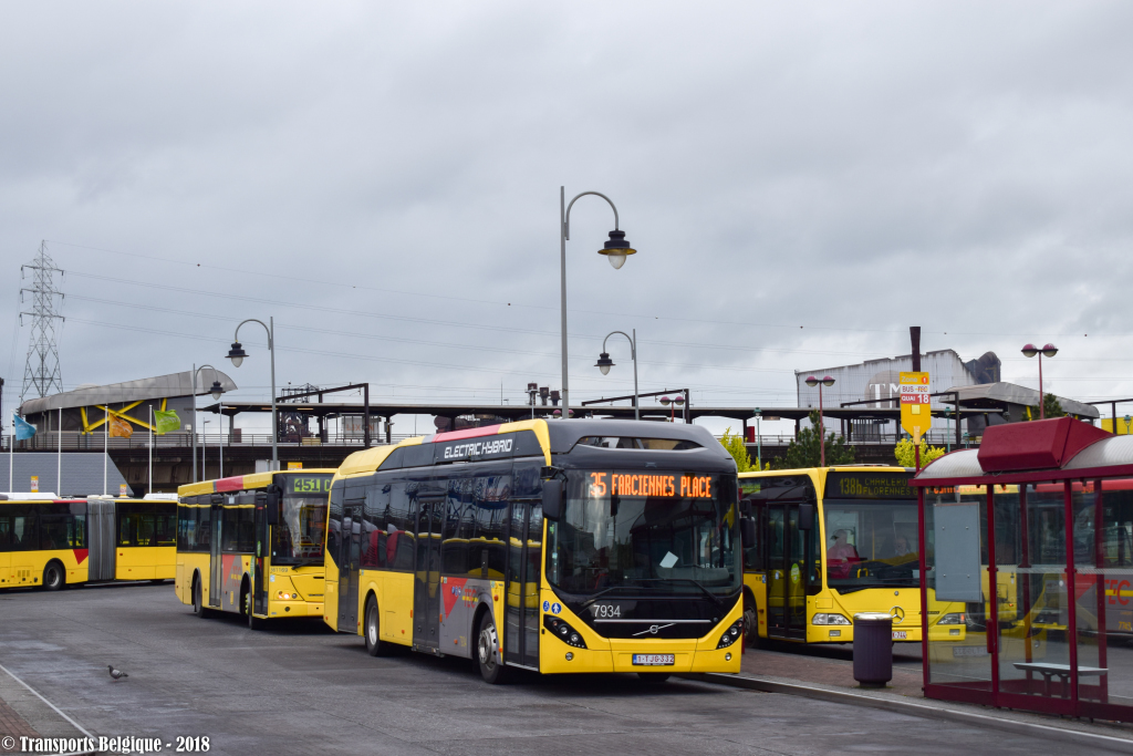 Charleroi, Volvo 7900 Electric Hybrid Nr. 7934