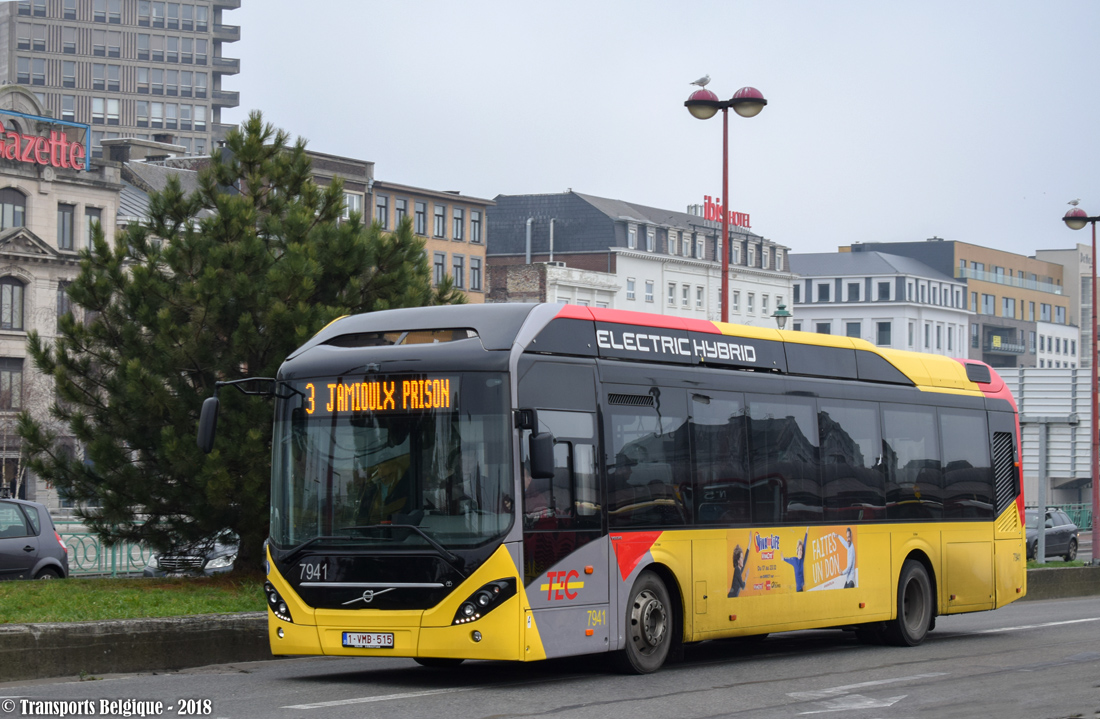 Charleroi, Volvo 7900 Electric Hybrid # 7941