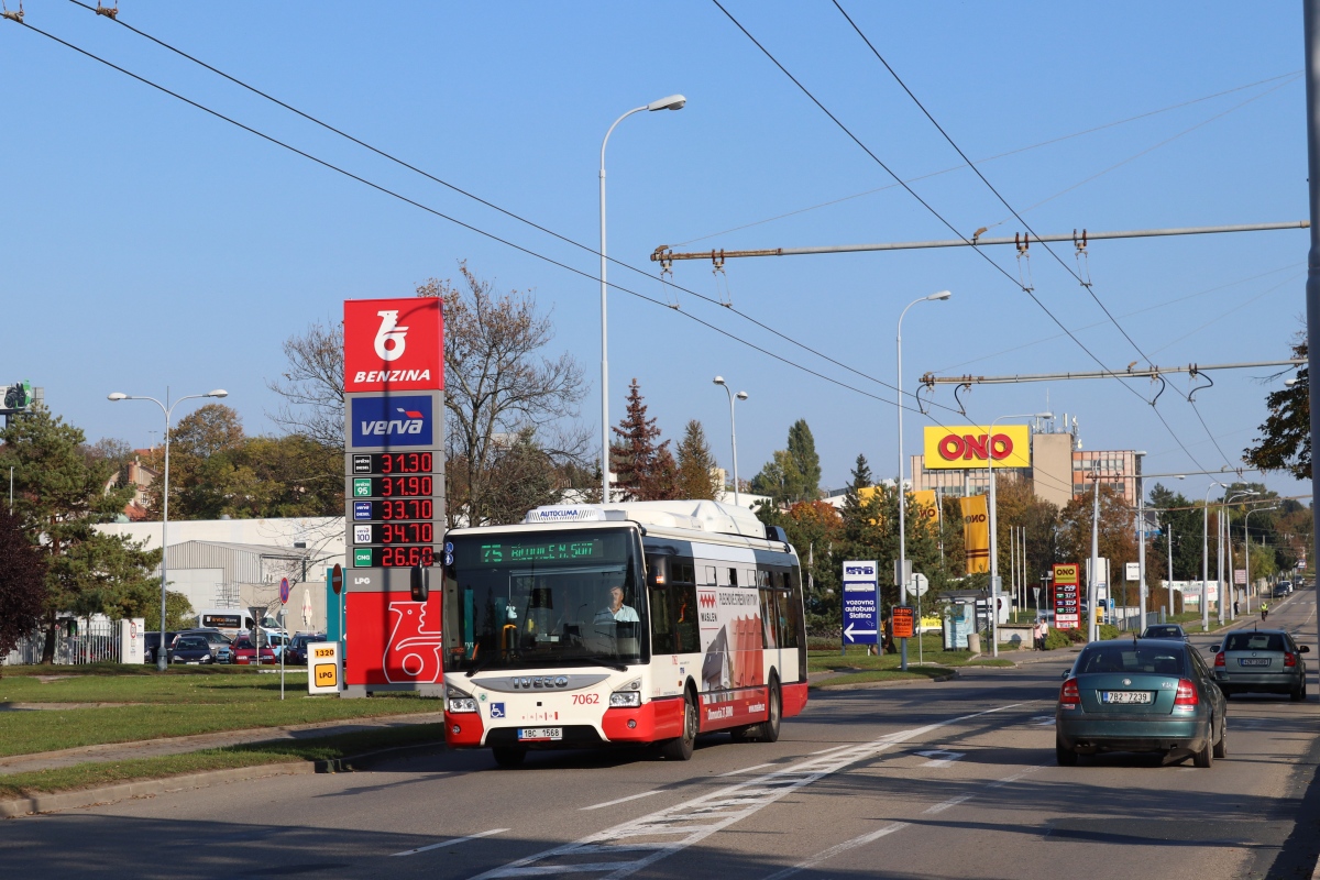 Brno, IVECO Urbanway 12M CNG č. 7062