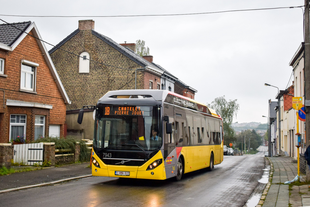 Charleroi, Volvo 7900 Electric Hybrid # 7943