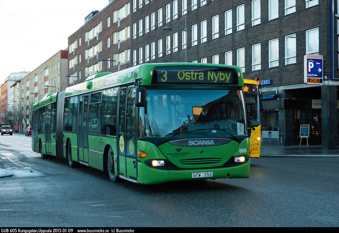 Uppsala, Scania OmniCity CN94UA 6X2/2EB # 605