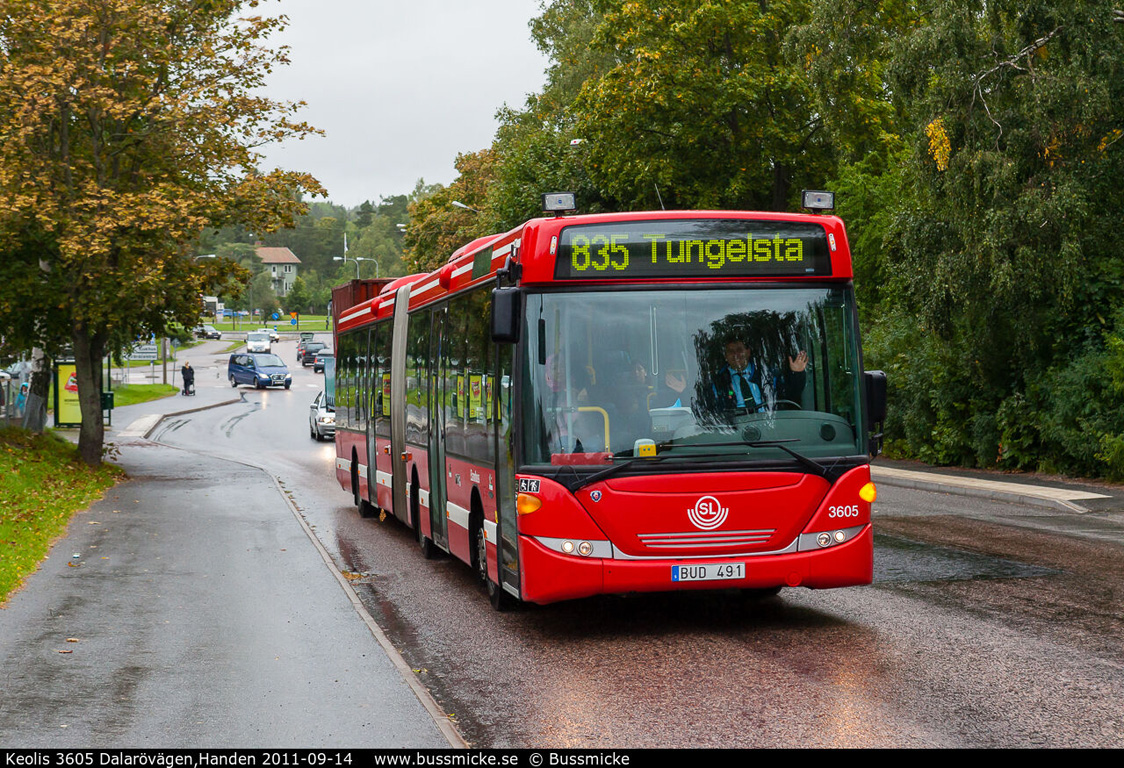 Stockholm, Scania OmniLink CK270UA 6x2/2LB No. 3605