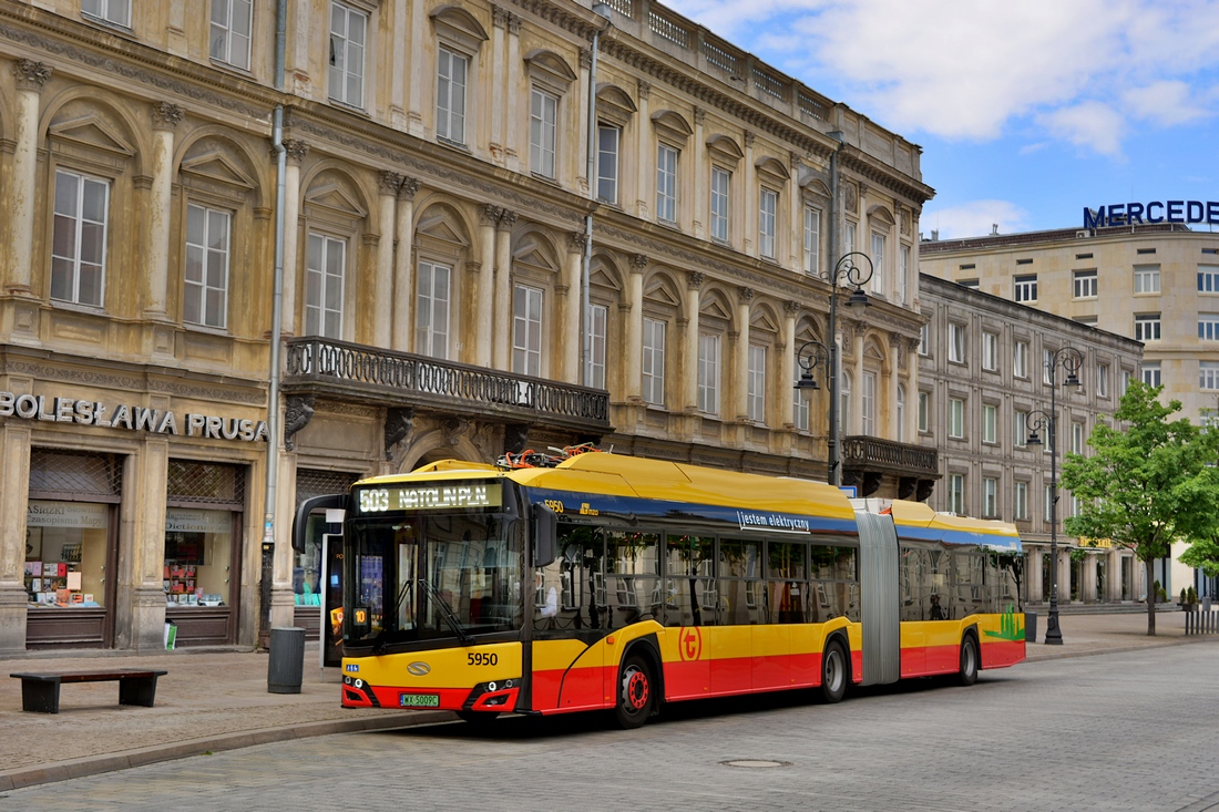Varšava, Solaris Urbino IV 18 electric č. 5950