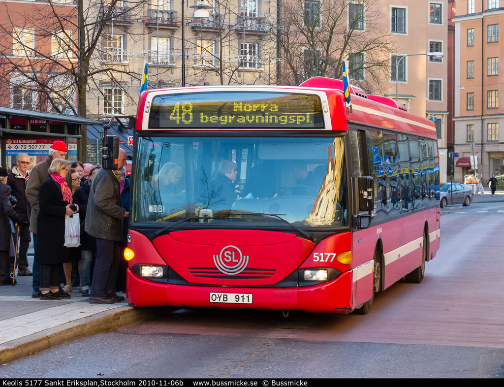 Stockholm, Scania OmniCity CN94UB 4X2EB # 5177