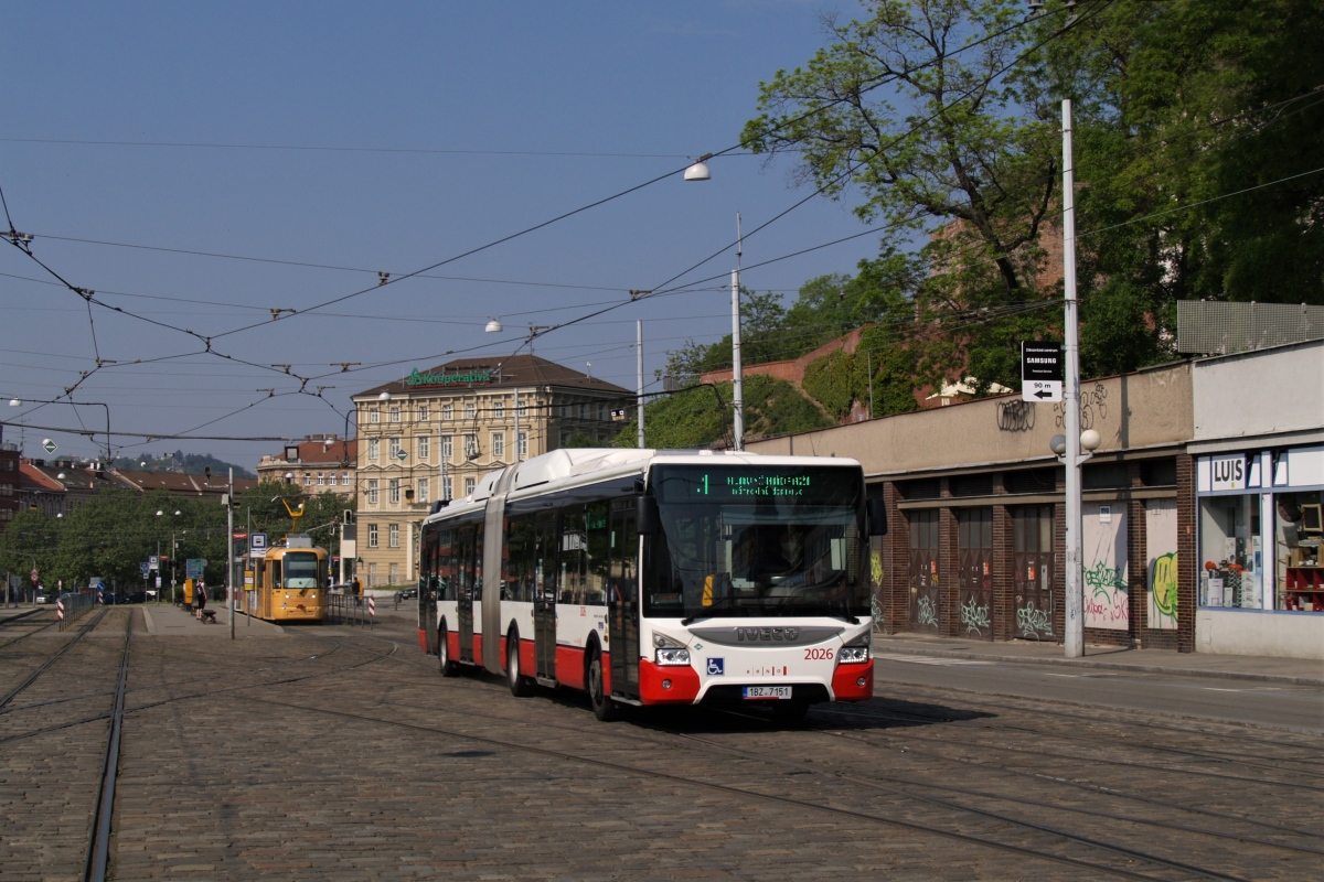 Brno, IVECO Urbanway 18M CNG č. 2026