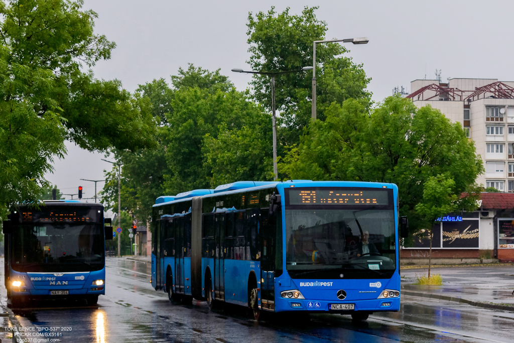 Budapest, MAN A21 Lion's City NL283 # NAY-354; Budapest, Mercedes-Benz Conecto II G # NCA-407