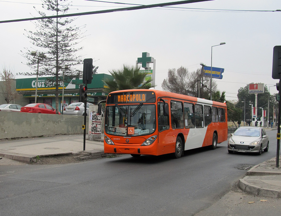 Santiago de Chile, Marcopolo Gran Viale G6 # CJ-RS-55