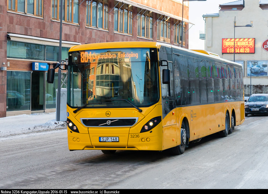 Uppsala, Volvo 8900LE №: 3236