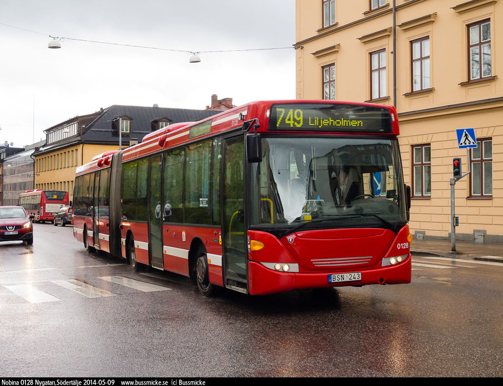 Stockholm, Scania OmniLink CK320UA 6x2/2LB # 0128