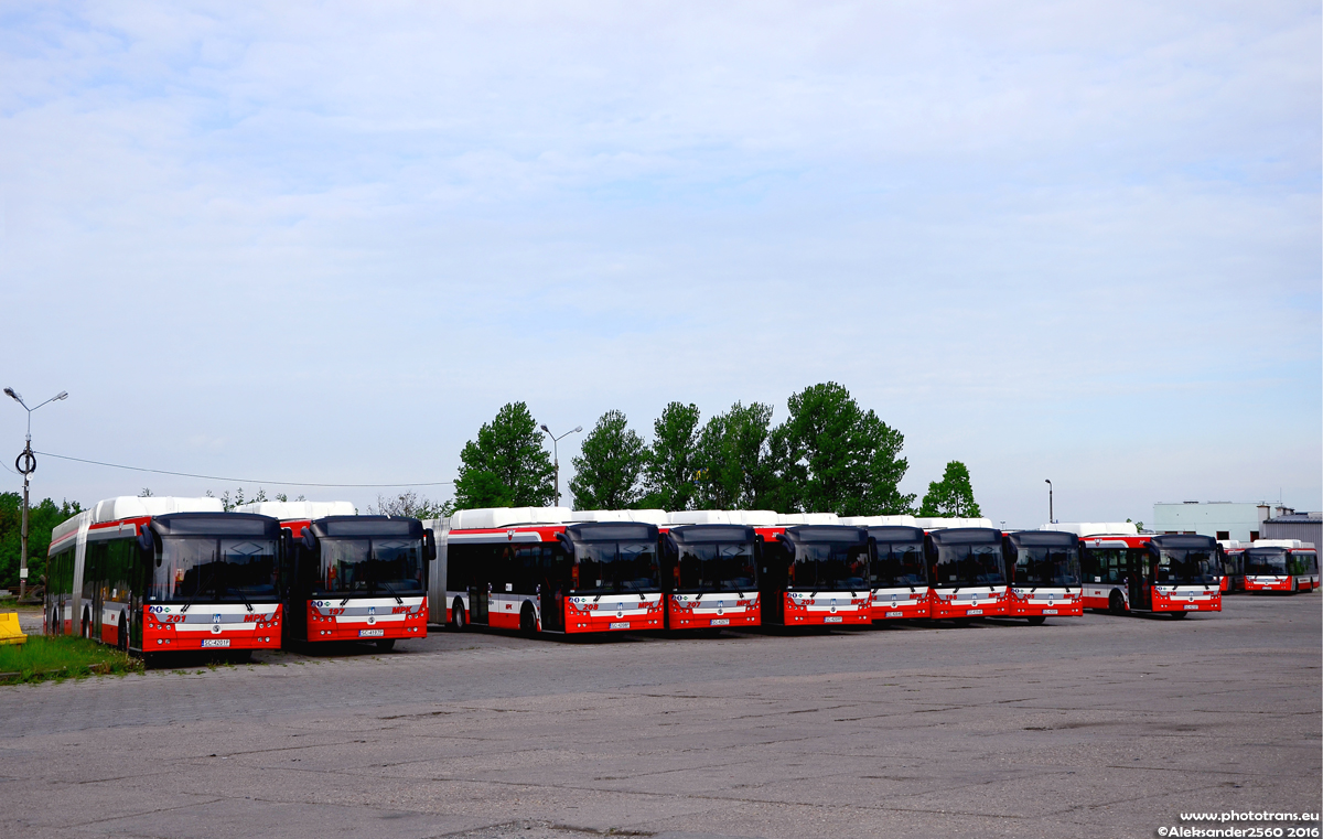 Częstochowa, Solbus SM18 Hybrid CNG č. 201; Częstochowa, Solbus SM18 Hybrid CNG č. 197; Częstochowa, Solbus SM18 Hybrid CNG č. 208; Częstochowa, Solbus SM18 Hybrid CNG č. 207; Częstochowa, Solbus SM18 Hybrid CNG č. 209; Częstochowa, Solbus SM18 Hybrid CNG č. 204; Częstochowa, Solbus SM18 Hybrid CNG č. 198; Częstochowa, Solbus SM18 Hybrid CNG č. 205; Częstochowa, Solbus SM18 Hybrid CNG č. 210