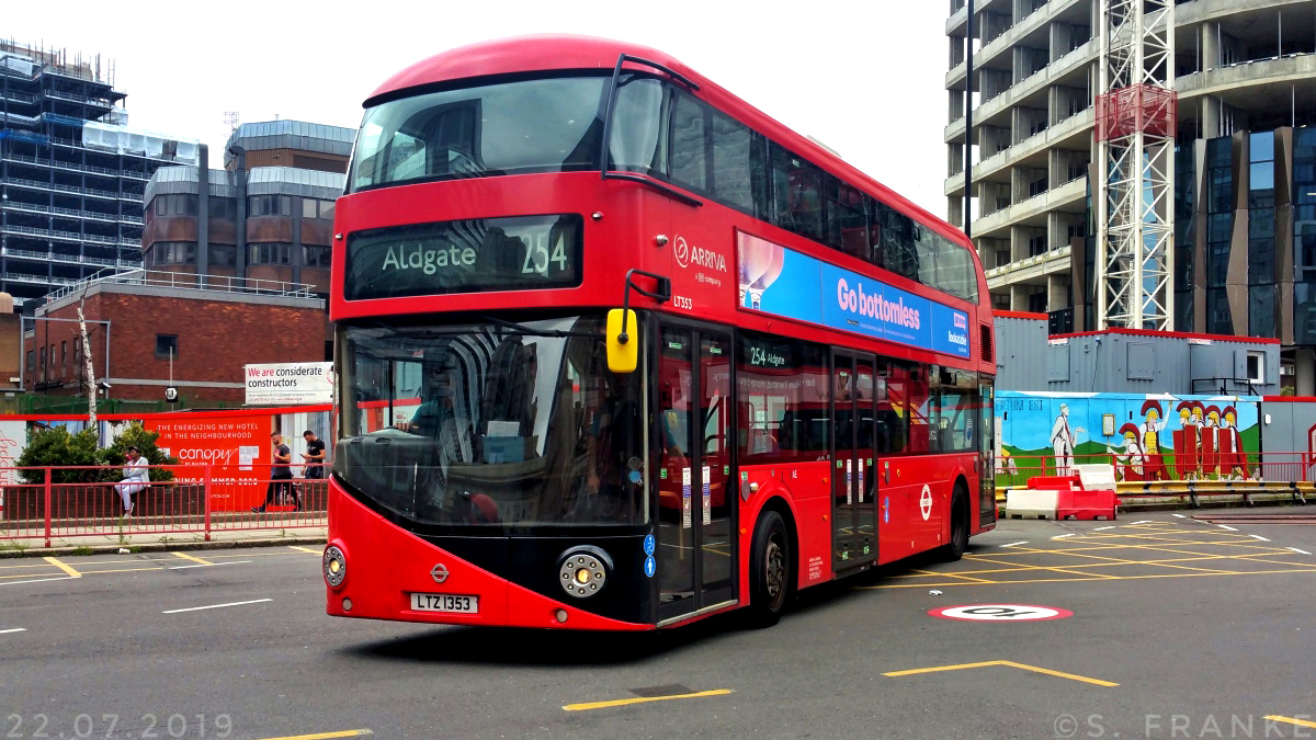 London, Wright New Bus for London # LT353