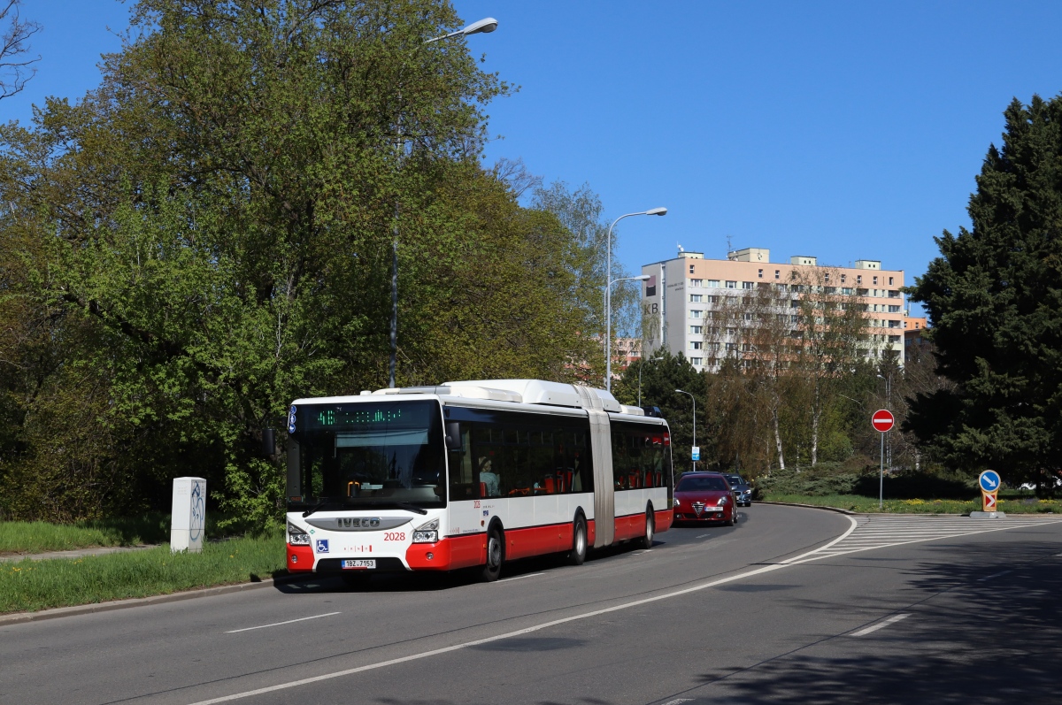Brno, IVECO Urbanway 18M CNG č. 2028