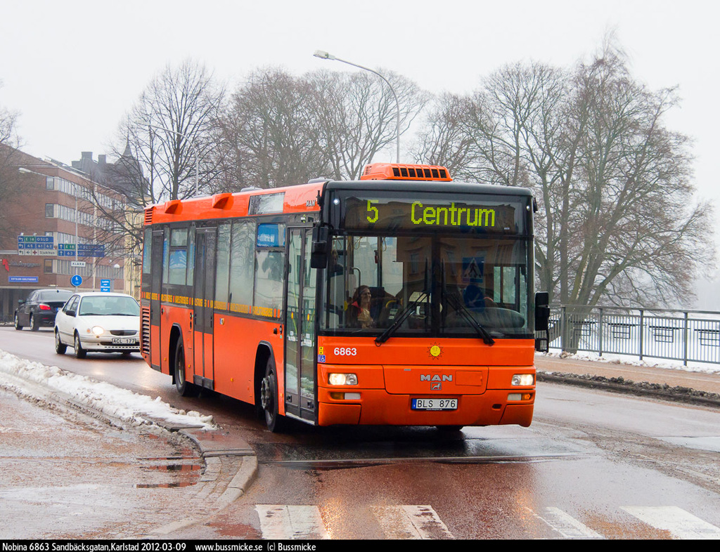 Karlstad, MAN A78 Lion's City T EL263 č. 6863