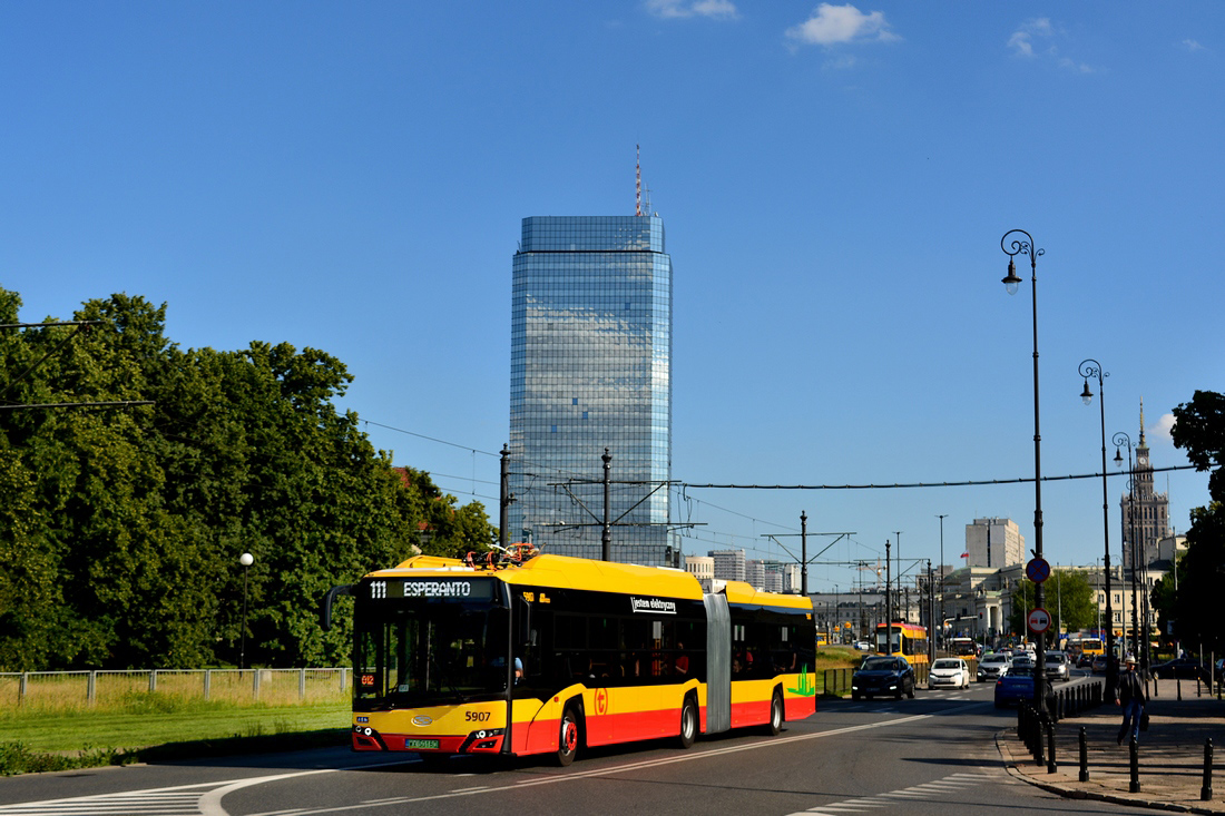 Warsaw, Solaris Urbino IV 18 electric # 5907