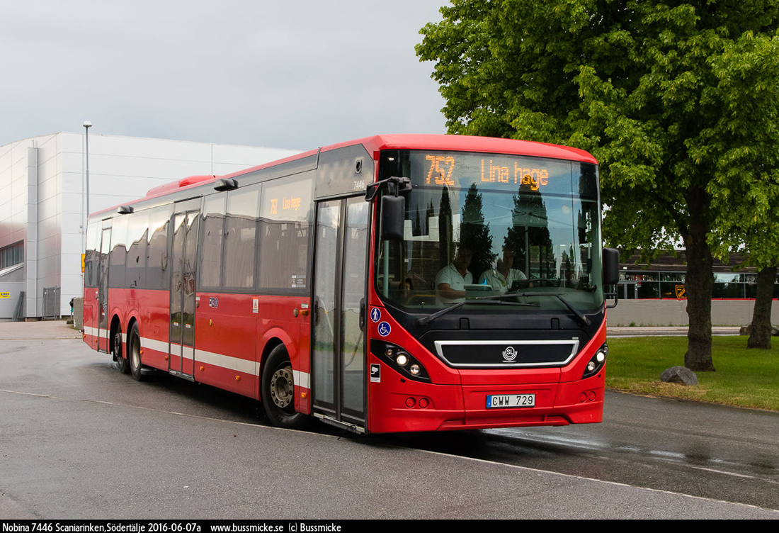 Stockholm, Volvo 8900LE # 7446