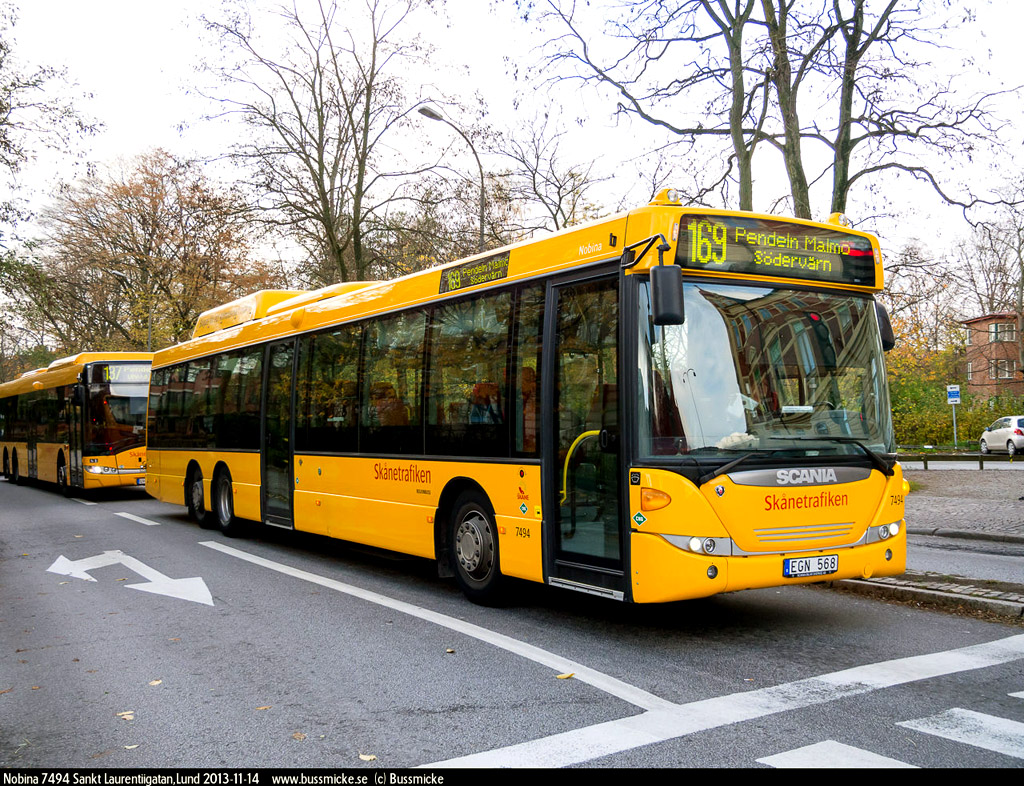 Malmö, Scania OmniLink CK305UB 6x2*4LB CNG No. 7494