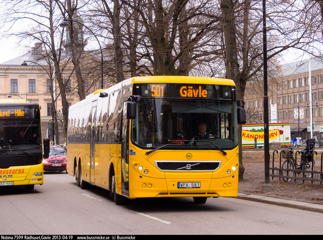 Gävle, Volvo 8900LE № 7599