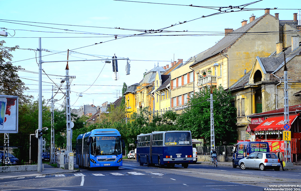 Budapest, Ikarus 280.49 # 19-62; Ungarn, other, Volvo 7900A Hybrid # MYK-384
