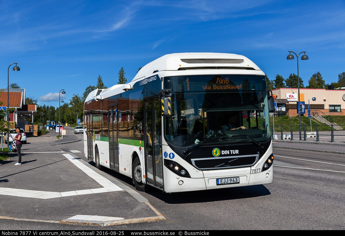 Sundsvall, Volvo 7900 Hybrid # 7877