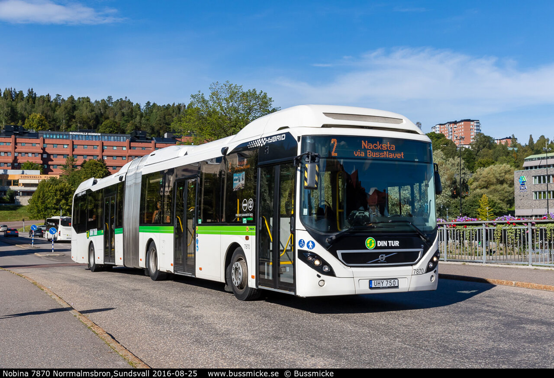 Sundsvall, Volvo 7900 Hybrid # 7870