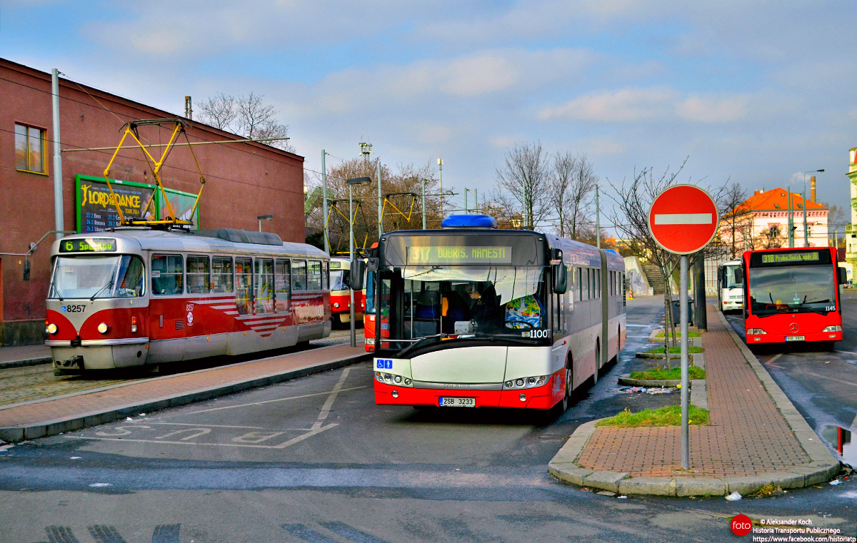 Прага-Запад, Solaris Urbino III 18 № 1168; Прага-Запад, Mercedes-Benz O530 Citaro MÜ № 1145