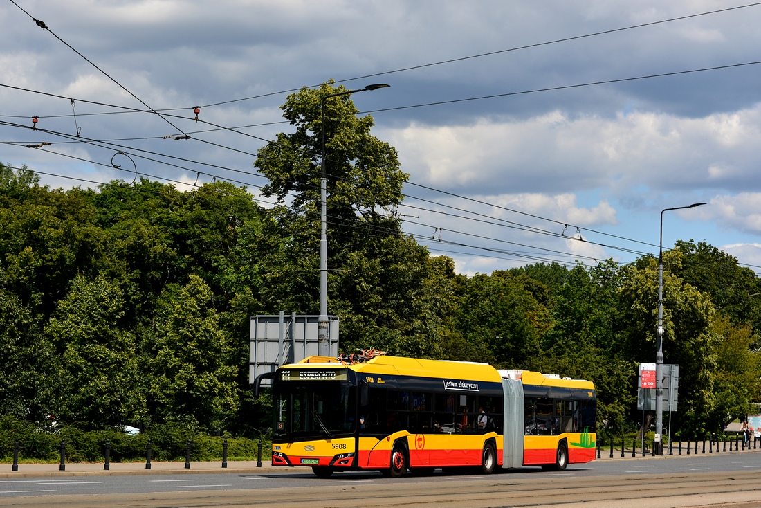 Warsaw, Solaris Urbino IV 18 electric # 5908