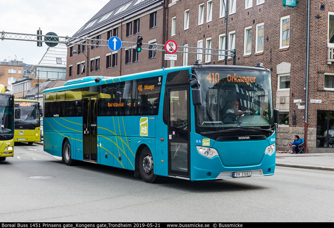 Trondheim, Scania OmniExpress 320 # N1451