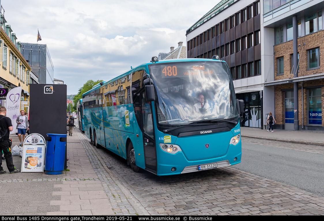 Trondheim, Scania OmniExpress 340 # N1485