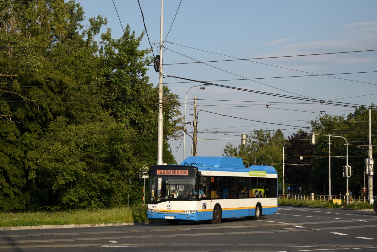 Ostrava, Solaris Urbino III 12 CNG № 7163